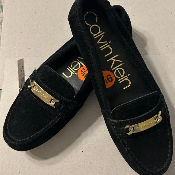 Calvin Klein Lunasi -Black Suede - Size 9.5M - Picture 4 of 6